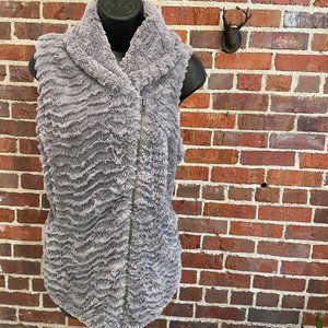 Patagonia Vest Zippered Super Warm Gray Women's Large
